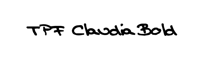 TPF  Claudia Bold  les polices de caractères gratuit tlcharger