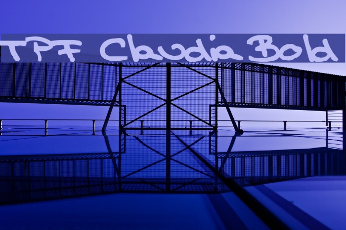 TPF Claudia Bold Font examples