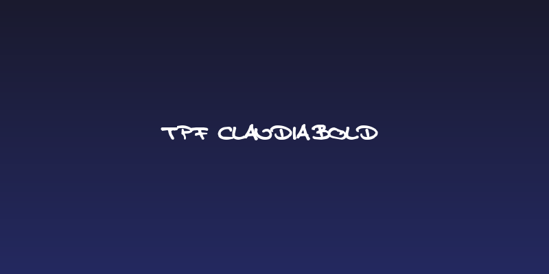 TPF  Claudia Bold Social Header