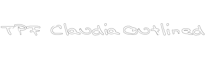 TPF Claudia Outlined Font