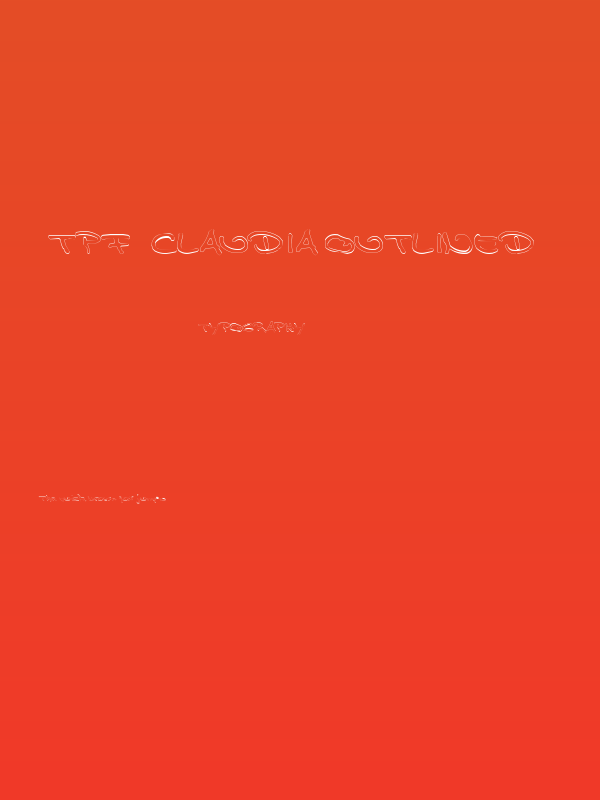 TPF  Claudia Outlined Poster