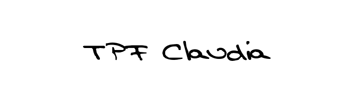 TPF  Claudia  Frei Schriftart Herunterladen