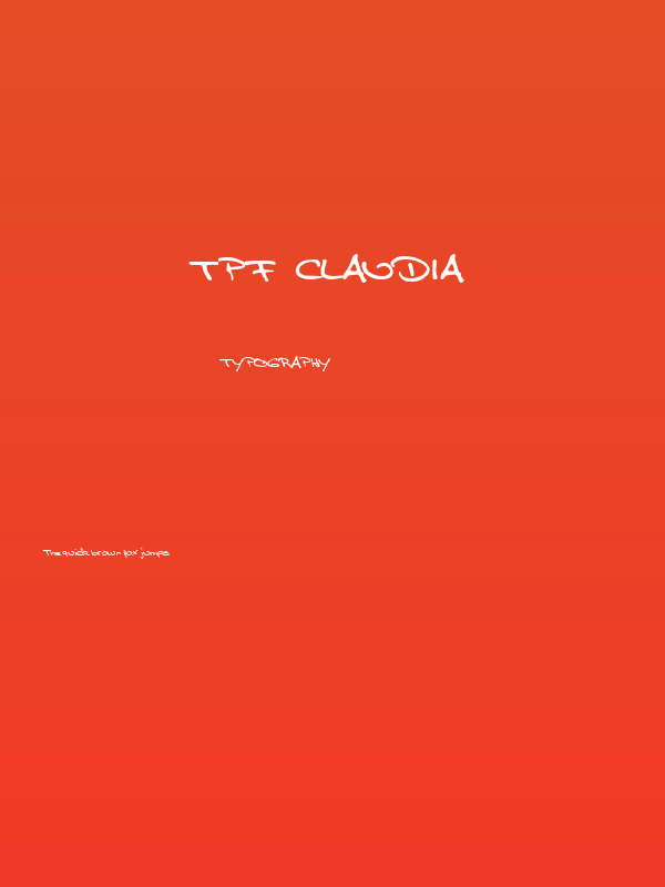 TPF  Claudia Poster