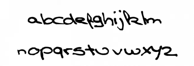 TPF  Claudia Schriftart Kleinbuchstaben