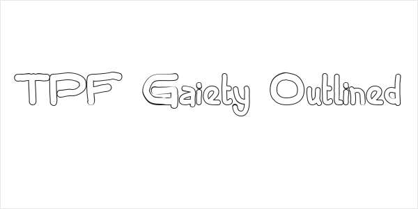 TPF Gaiety Outlined Logo