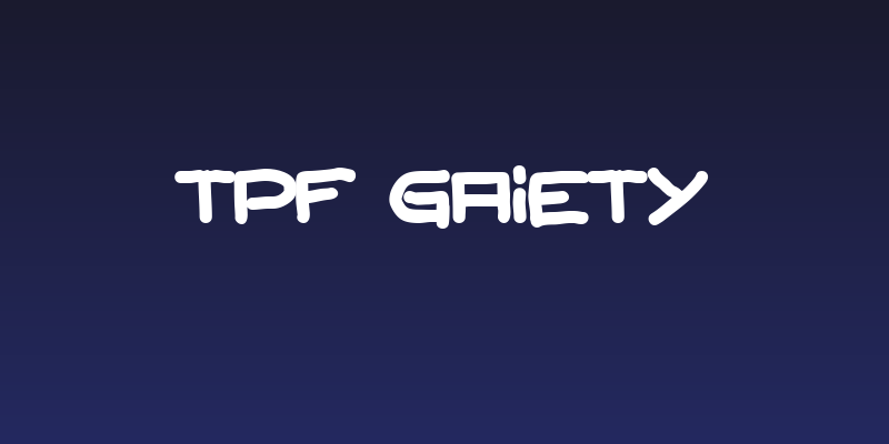 TPF Gaiety Social Header