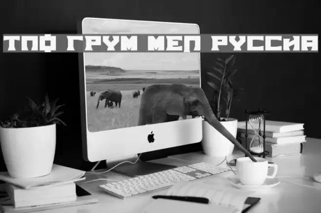 TPF Grum Mel Russia Font examples