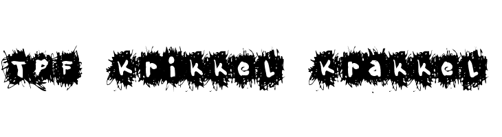 TPF Krikkel Krakkel Font