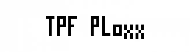 TPF Ploxx  baixar fontes gratis
