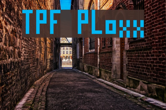 TPF Ploxx Font examples