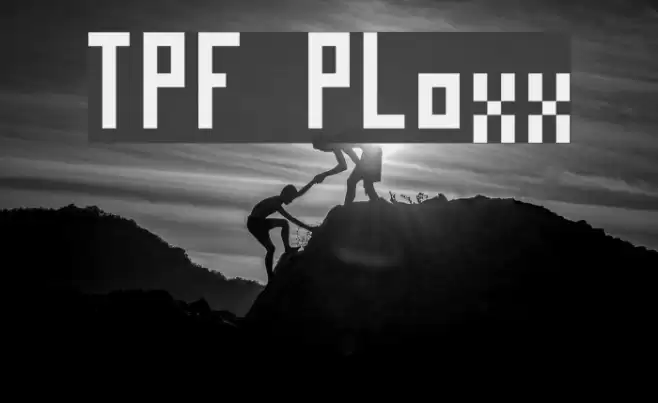 TPF Ploxx フォント examples