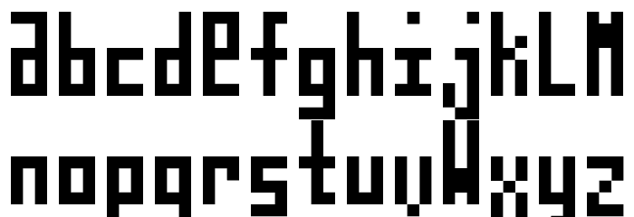 TPF Ploxx Font LOWERCASE