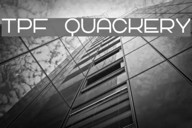 TPF Quackery Font examples