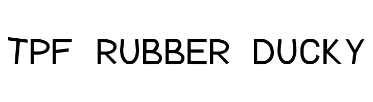 TPF Rubber Ducky  नि: शुल्क फ़ॉन्ट्स डाउनलोड