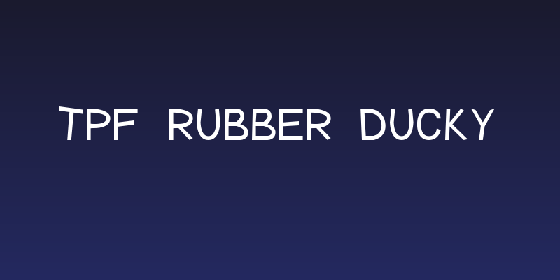 TPF Rubber Ducky Social Header