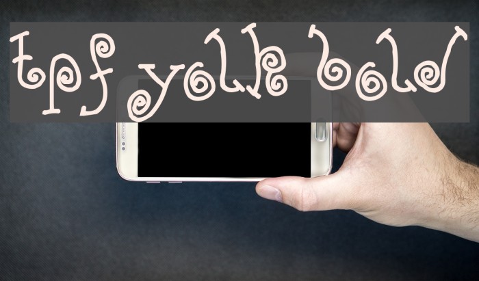 TPF Yolk Bold Font examples