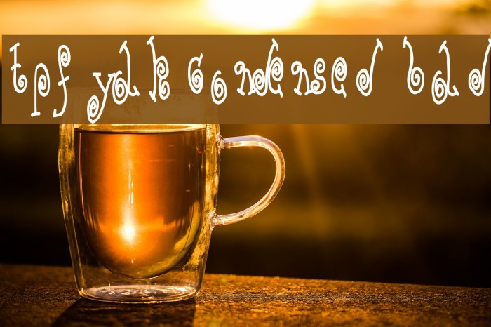 TPF Yolk Condensed Bold Font examples