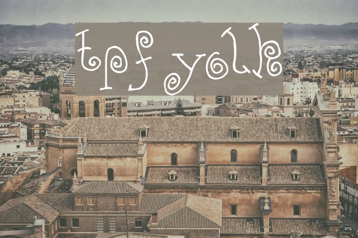 TPF Yolk Font examples