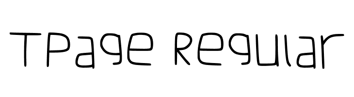 Tpage Regular  Fuentes Gratis Descargar