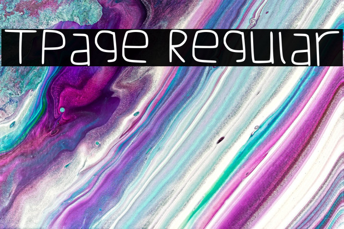 Tpage Regular Example 1