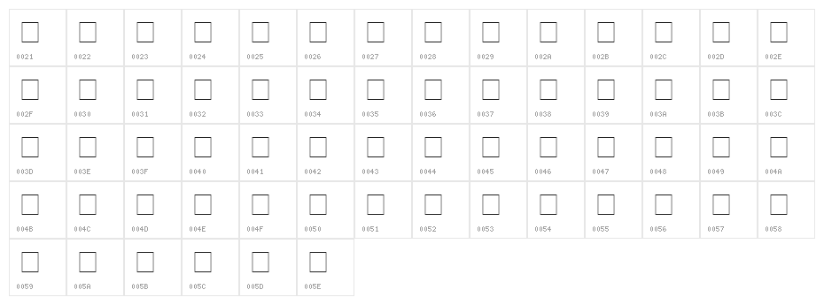 TQF_FreightTrain Character Map