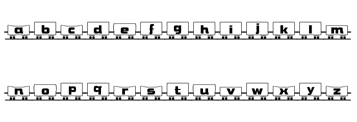 TQF_FreightTrain Font LOWERCASE