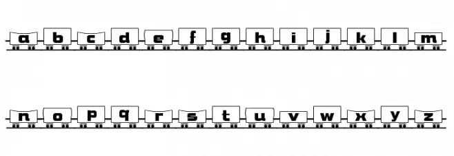 TQF_FreightTrain خط أحرف صغيرة