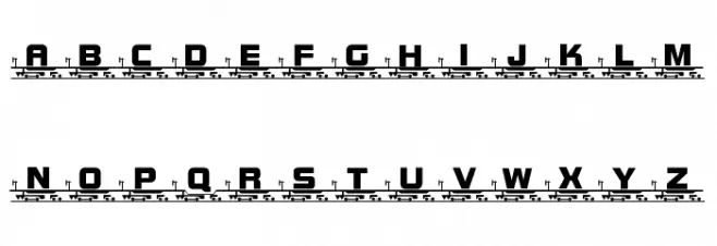 TQF_WordTrain 字体 大写