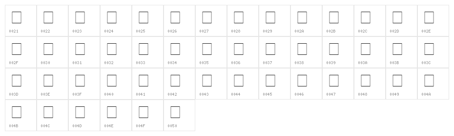 TQF_WordTrain Character Map