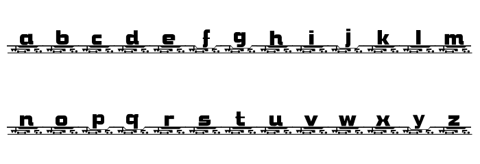 TQF_WordTrain Font LOWERCASE