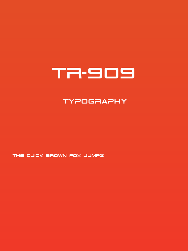 TR-909 Poster