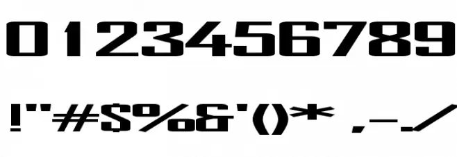 TR Heavy Font OTHER CHARS