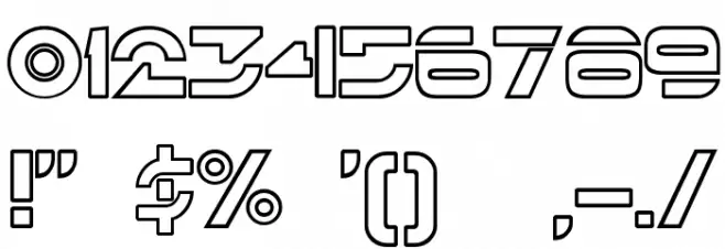 TR2N Font OTHER CHARS