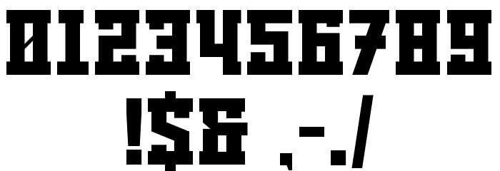 TRABASH Bold Font OTHER CHARS