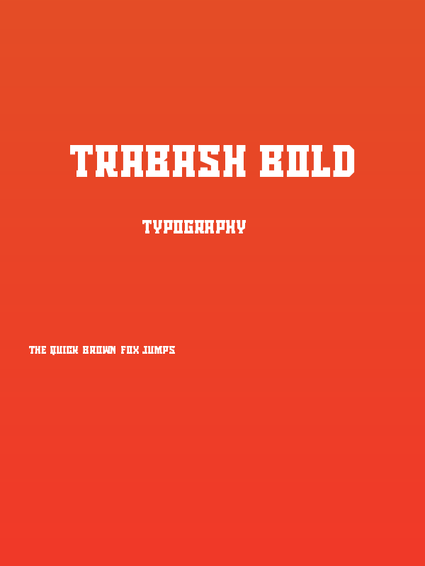 TRABASH Bold Poster