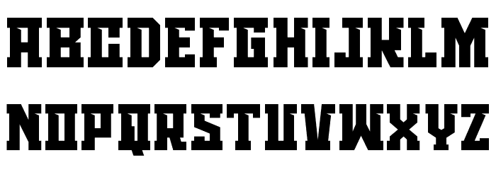 TRABASH Bold Font LOWERCASE