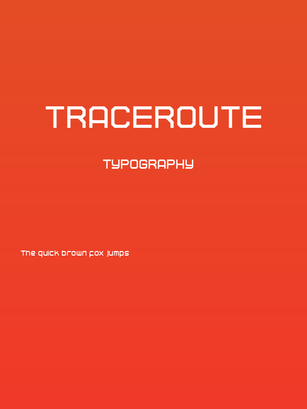 TRACEROUTE Poster