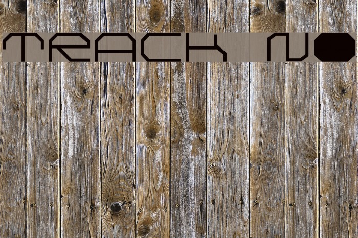 TRACK Normal Font examples