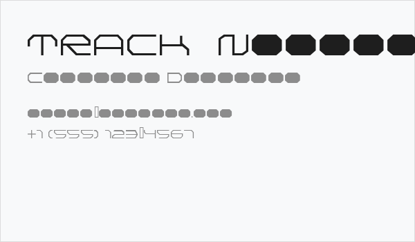 TRACK  Normal Business Card