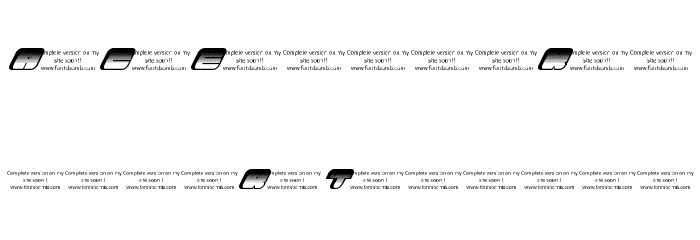 TRACKER [uncomplete_version] Font Litere mari