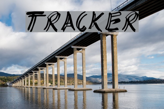 TRACKER Font examples
