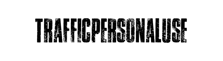 TRAFFIC PERSONAL USE   免费字体下载