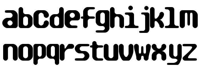 TRAGIC BRK Font LOWERCASE
