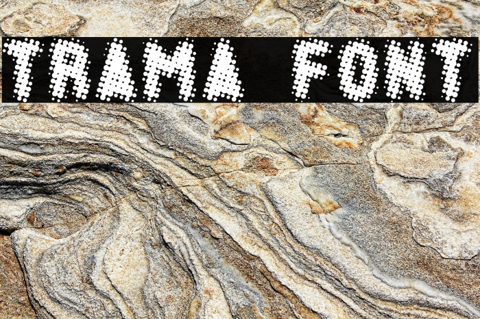 TRAMA Font examples