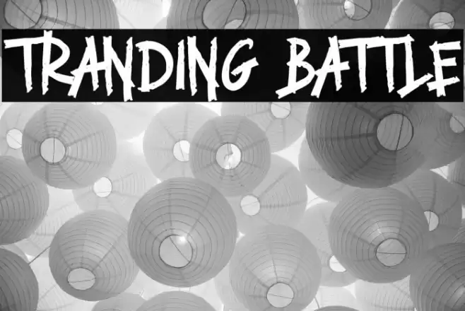 TRANDING BATTLE Font examples