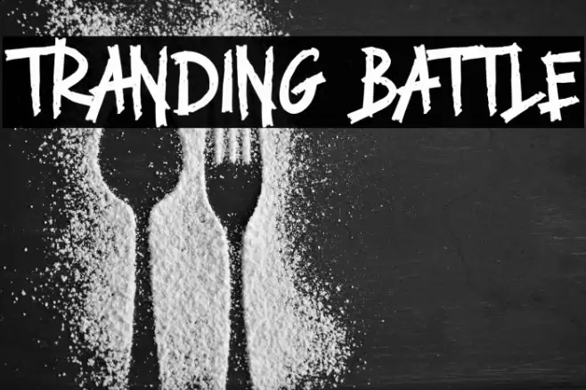 TRANDING BATTLE Font examples