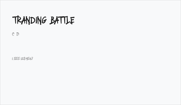 TRANDING BATTLE Business Card