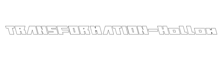 TRANSFORMATION-Hollow  免费字体下载
