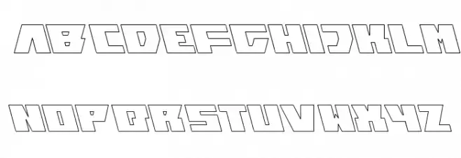 TRANSFORMATION-Hollow Schriftart Groß