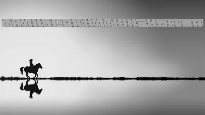 TRANSFORMATION-Hollow Font examples